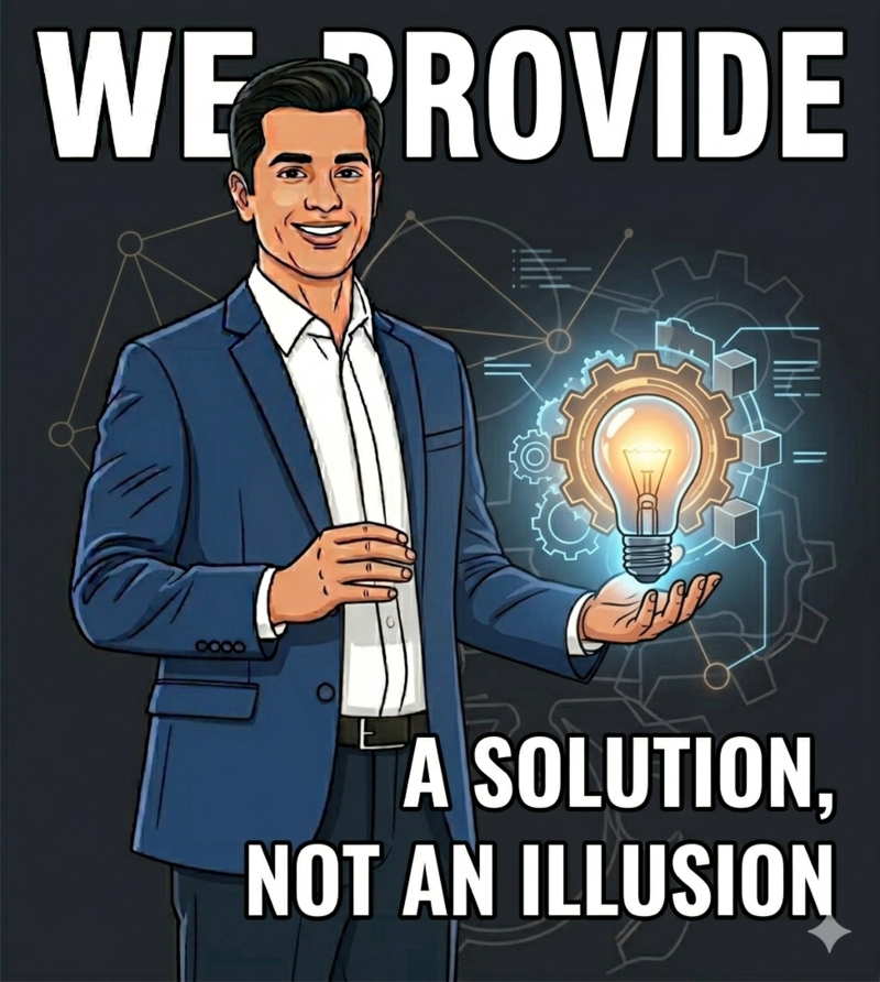 WE PROVIDE A SOLUTION, NOT AN ILLUSION