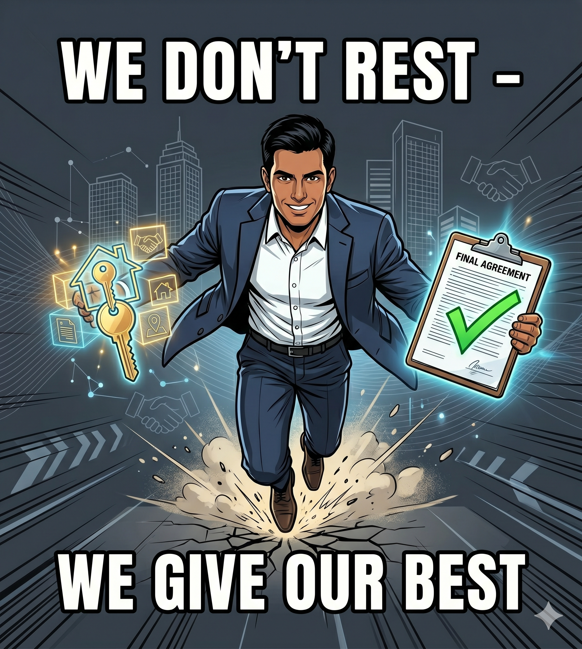 WE DON'T REST - WE GIVE OUR BEST