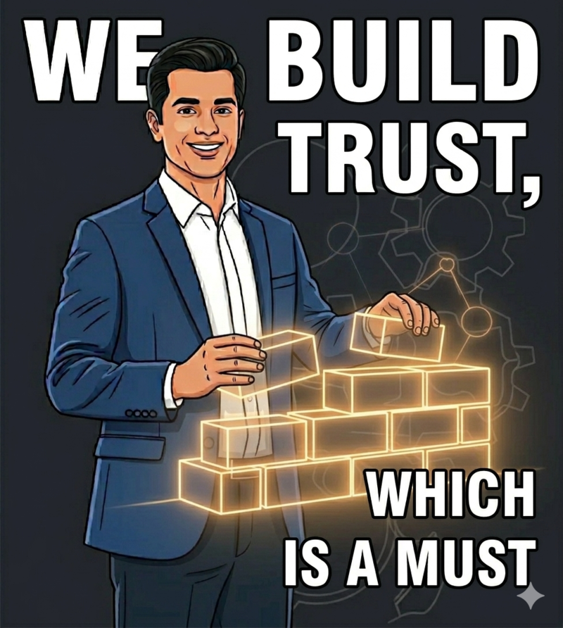 WE BUILD TRUST, WHICH IS A MUST