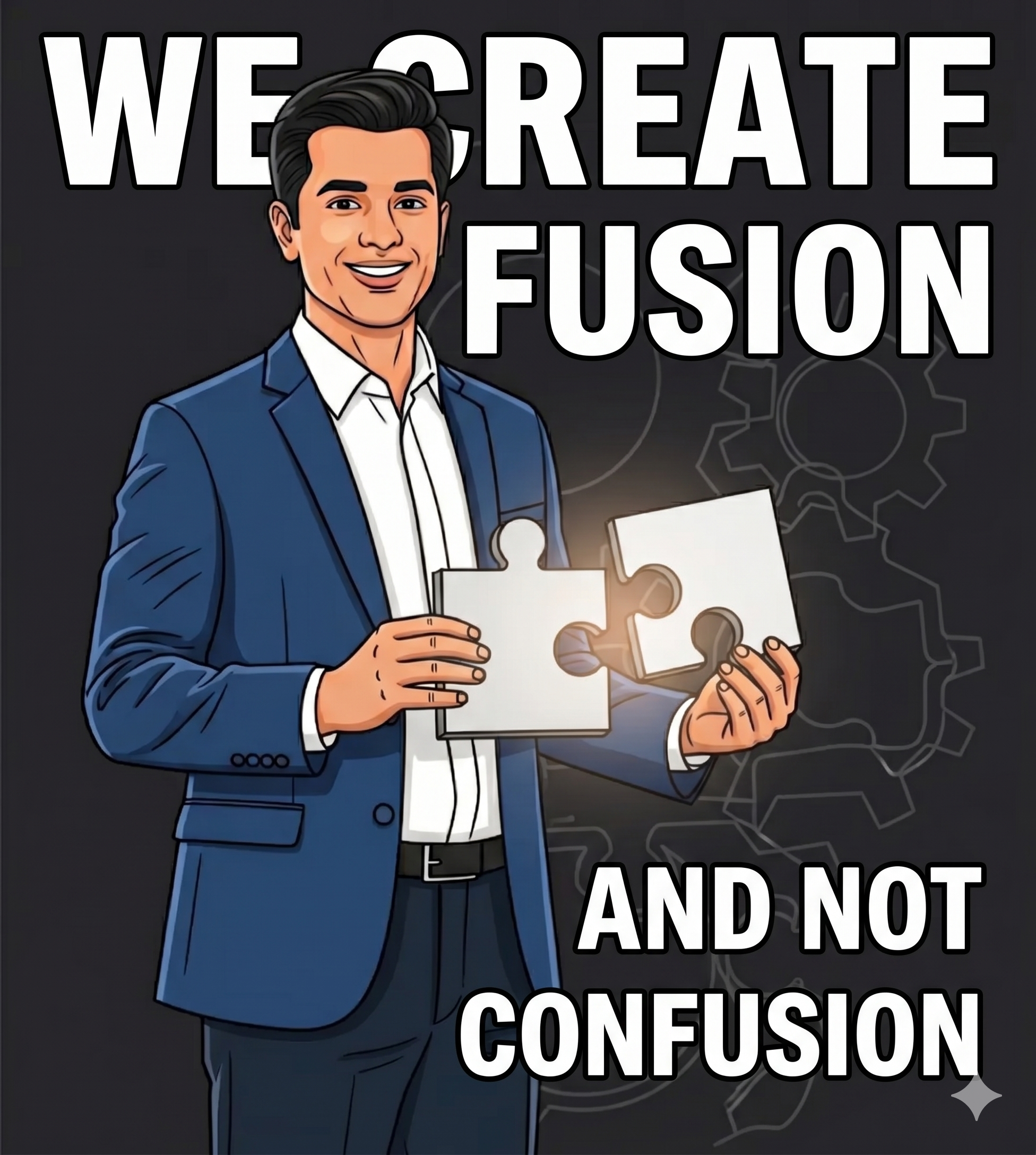 WE CREATE FUSION AND NOT CONFUSION