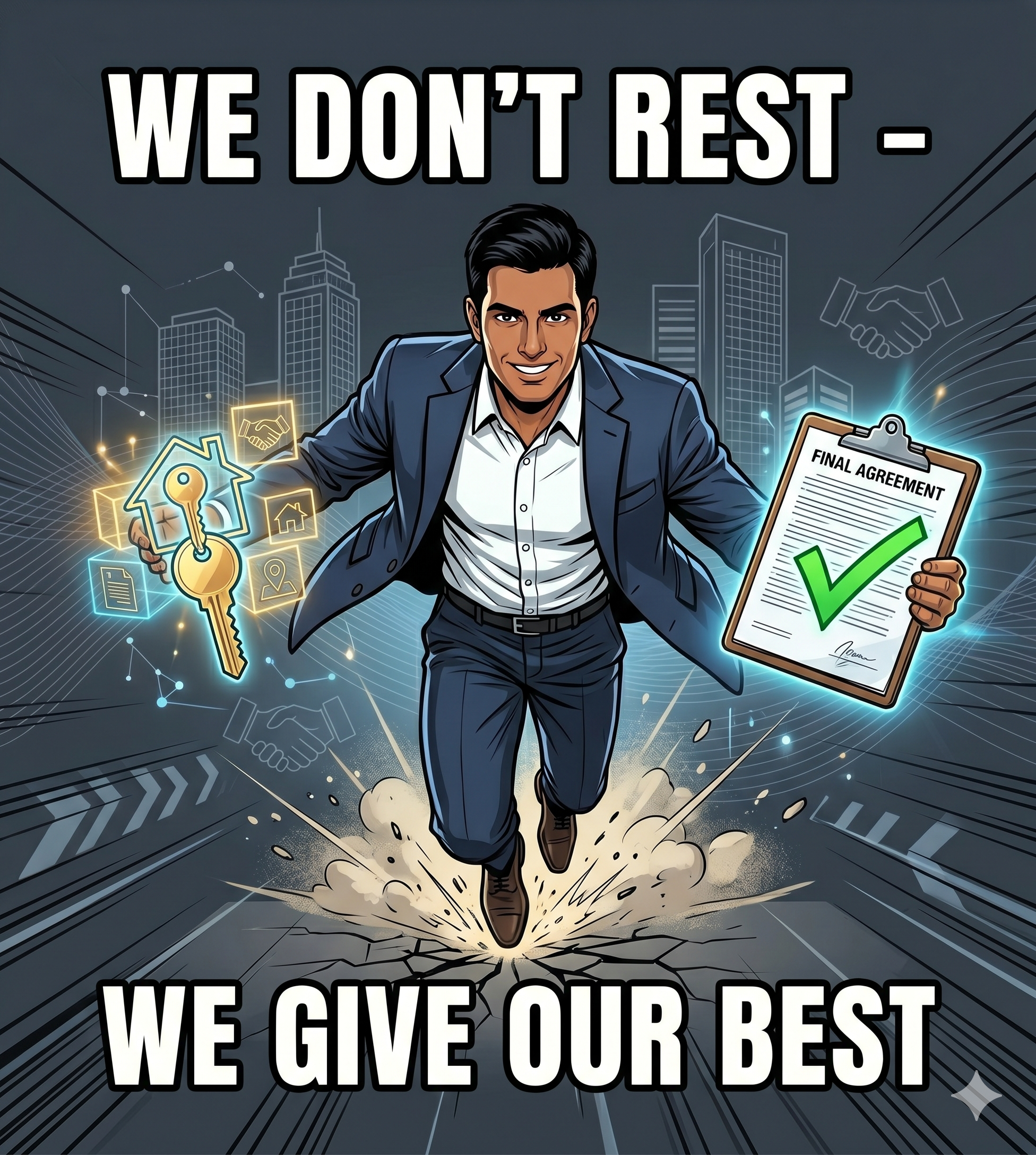 WE DON'T REST - WE GIVE OUR BEST