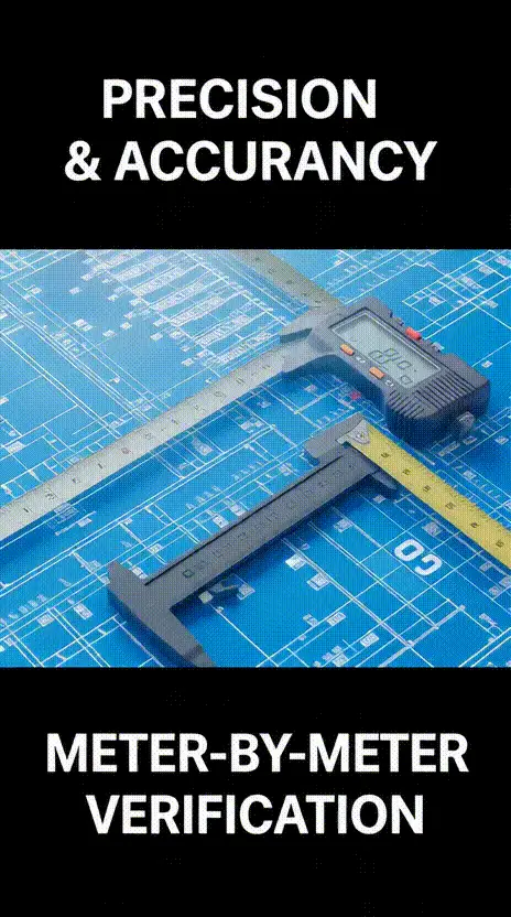 Meter-by-meter industrial property verification