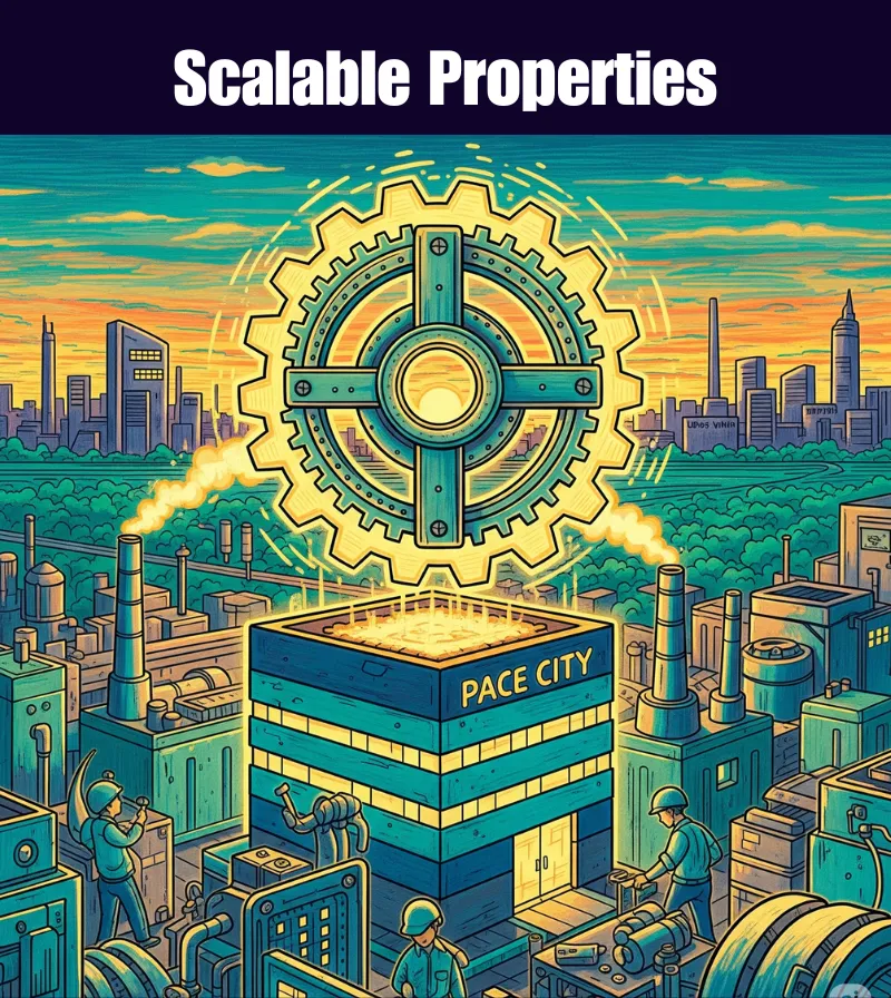 Scalable Properties in Pace City