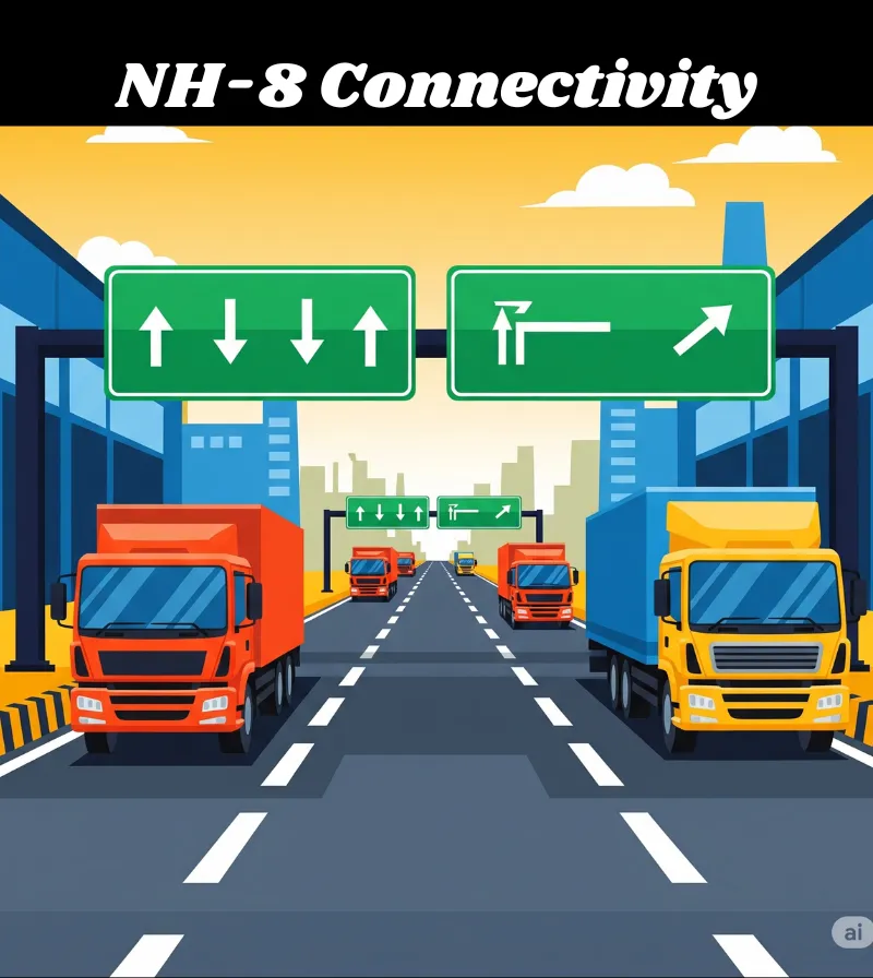 NH-8 Connectivity in Pace City