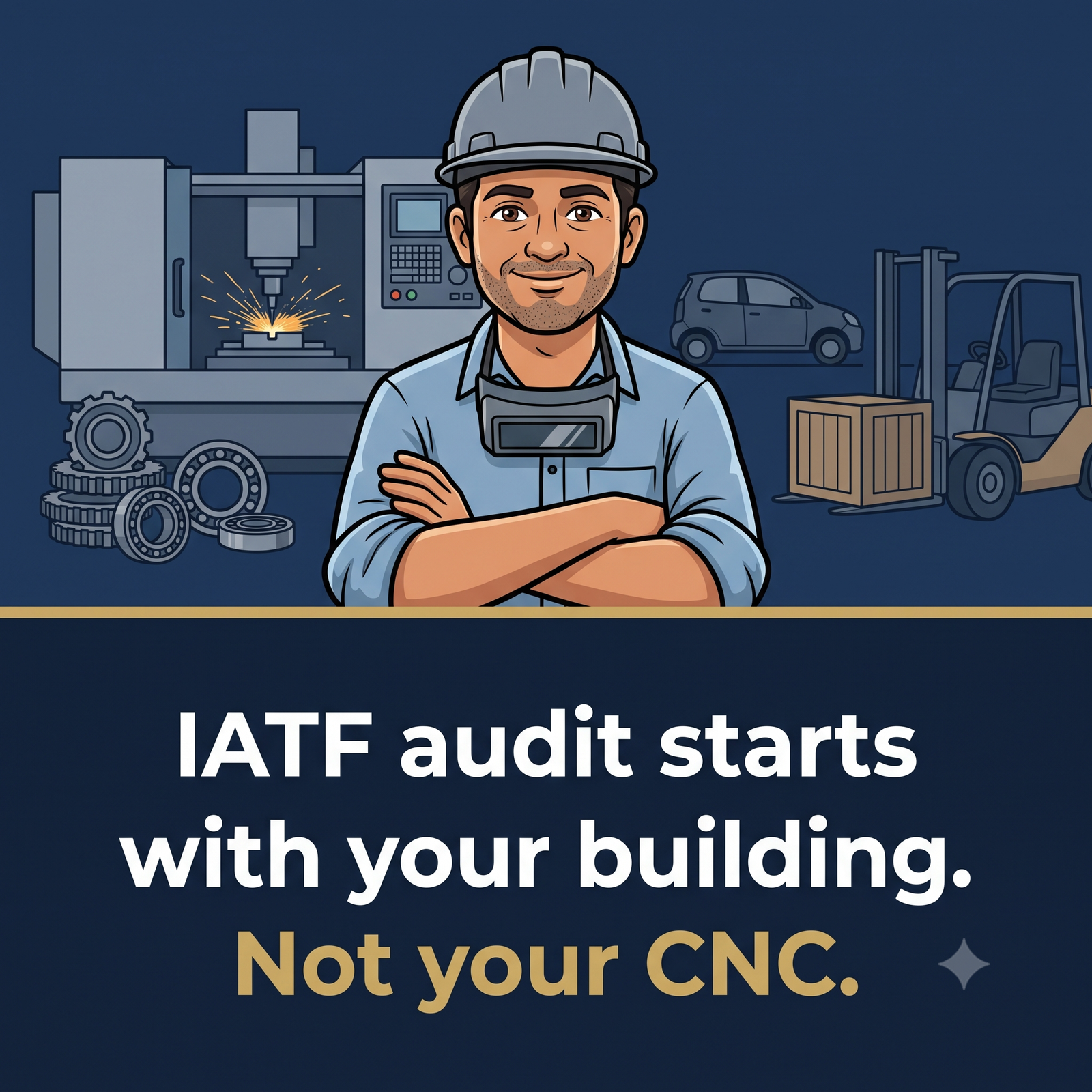 IATF audit starts with your building — not your CNC