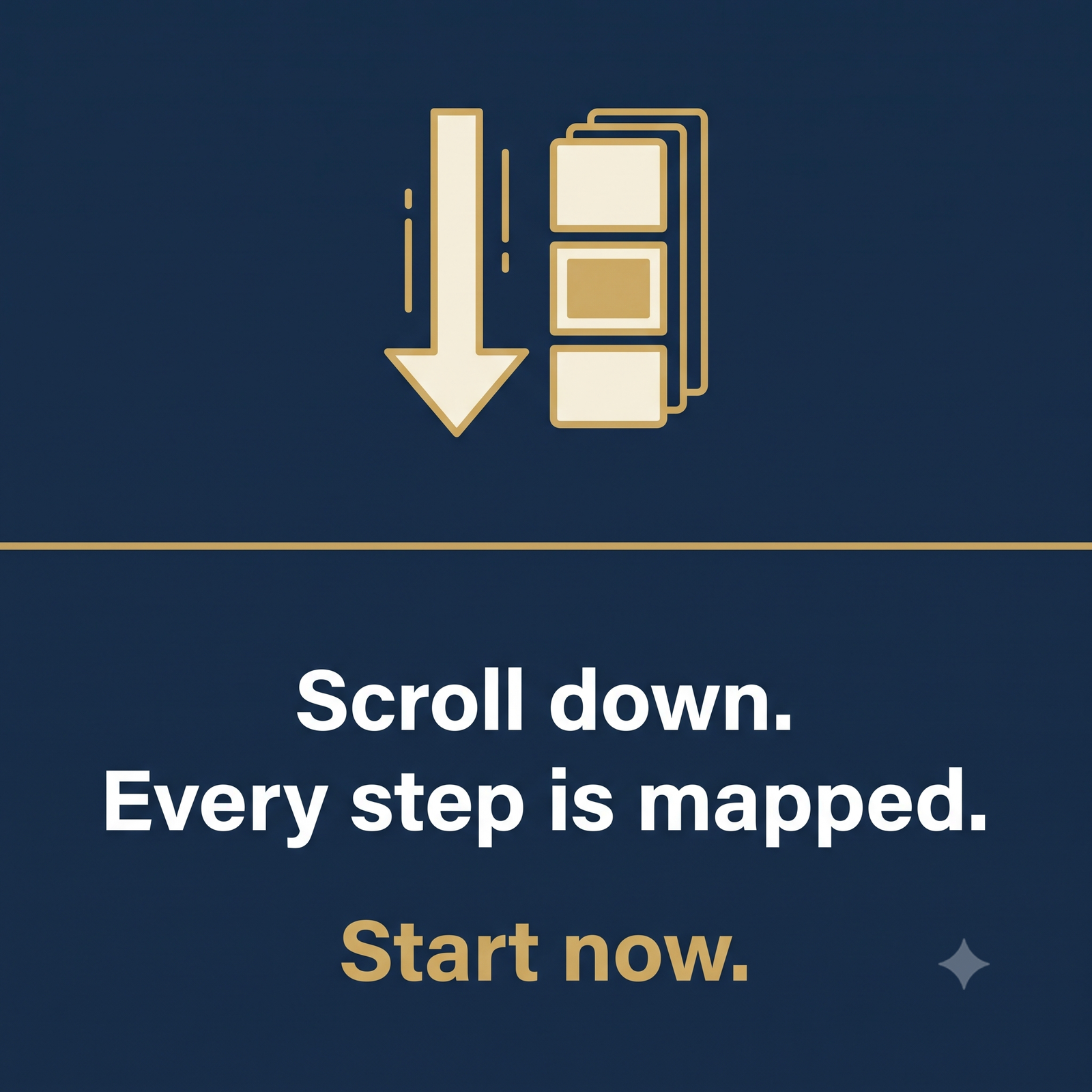 Scroll down — every step is mapped