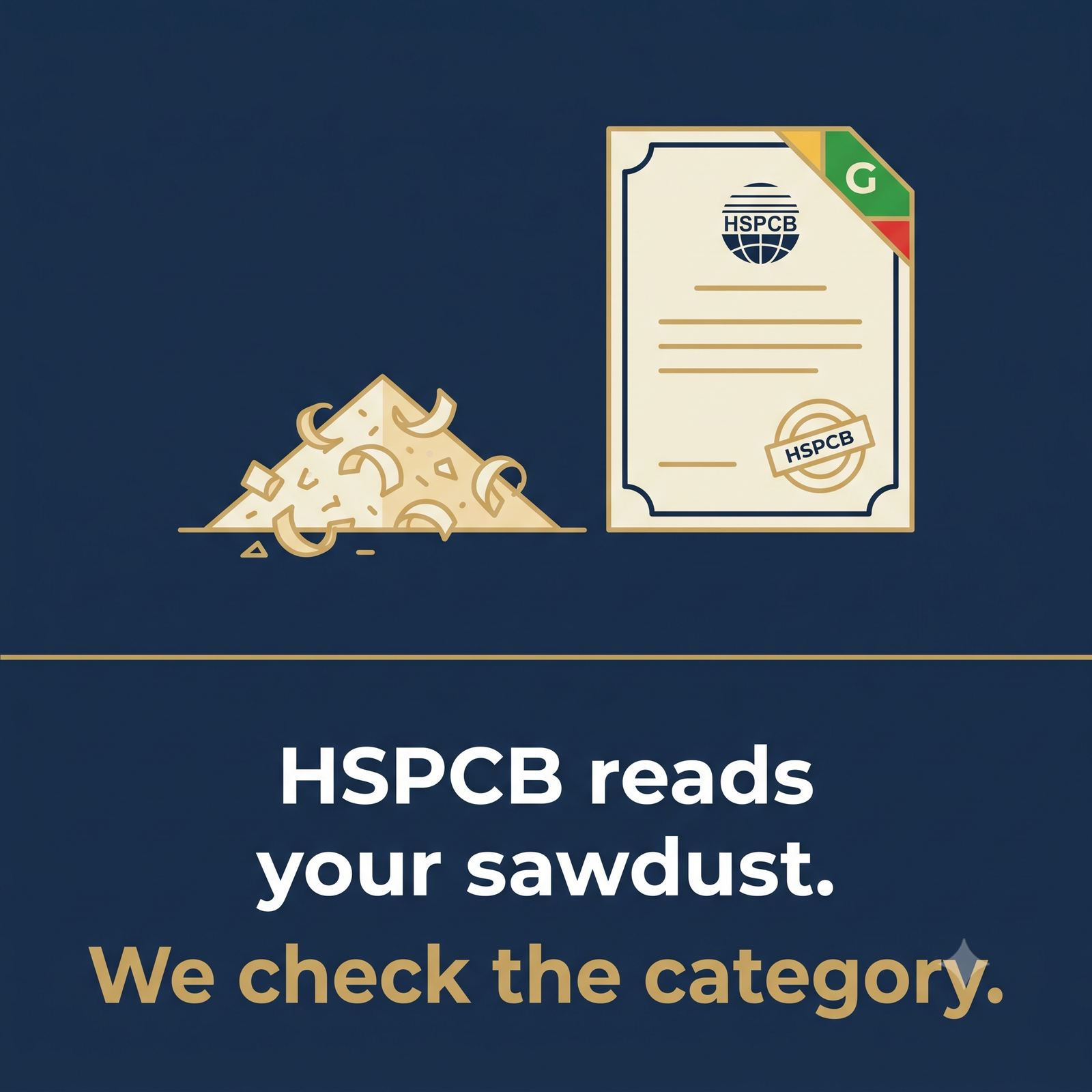 HSPCB reads your sawdust — we check the category