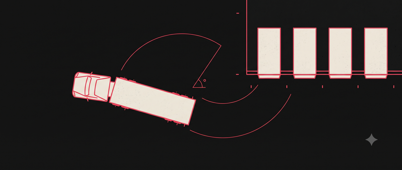40-ft truck turning radius