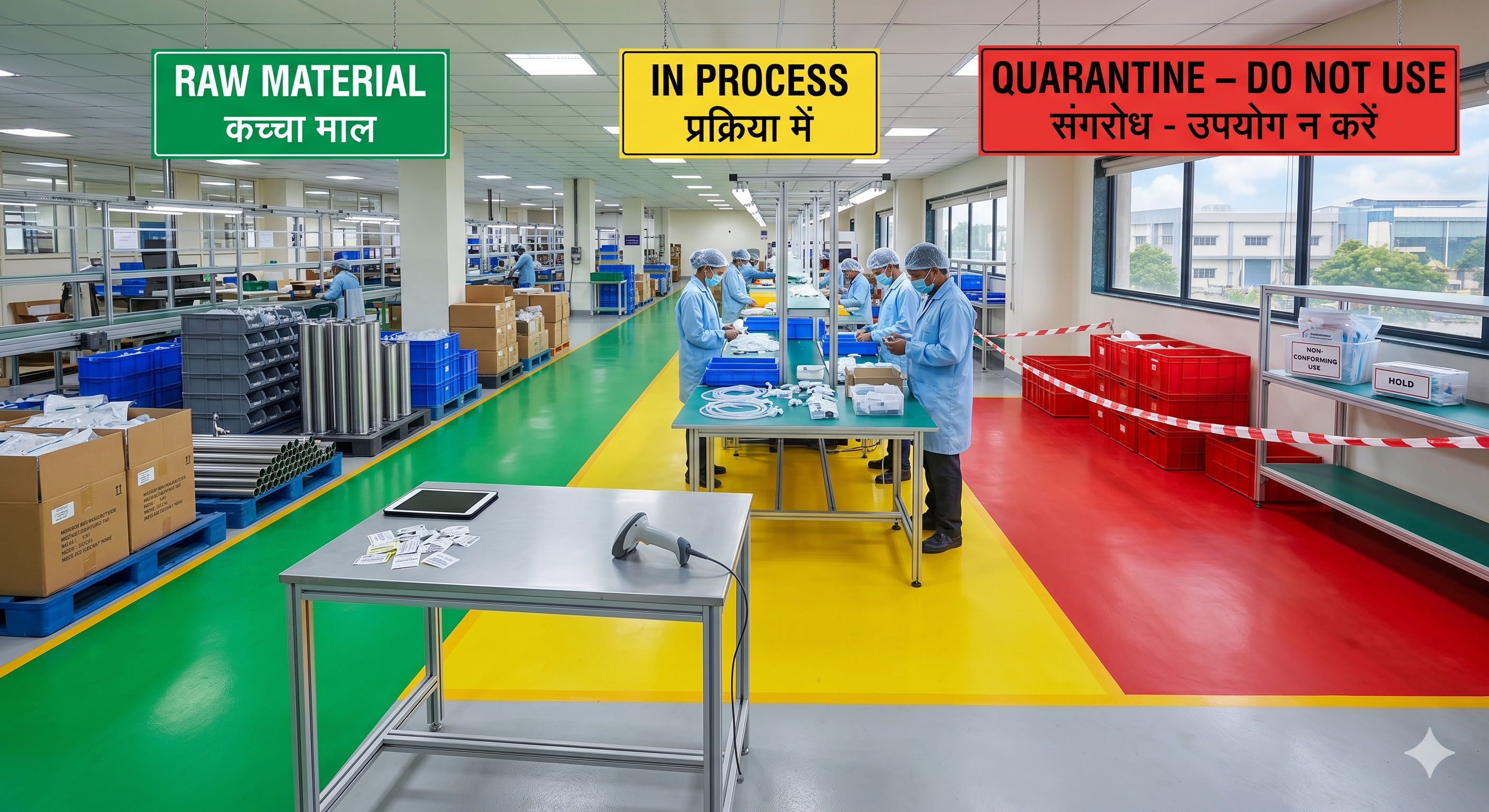 Segregated Material Zones