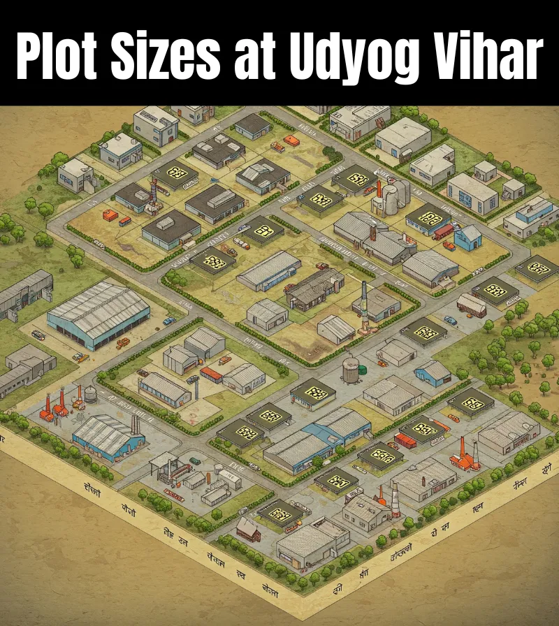 PlotSizesatUdyogVihar