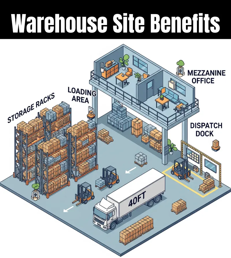 Warehouse Site Benefits in Udyog Vihar